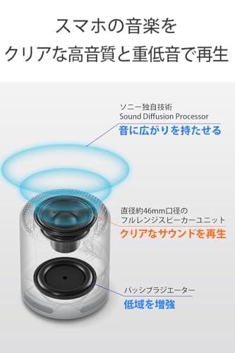 ソニー(SONY) ワイヤレススピーカー SRS-XB100:クリアな と重低m