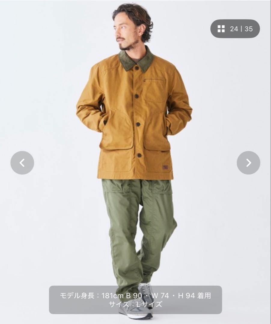 L.L.Bean 1924 フィールド・コート 米国フィット・レギュラー　M