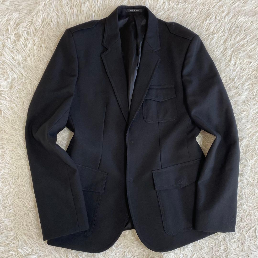 極美品/現行✨エンポリオアルマーニ　テーラードジャケット　シームレスポケット　L