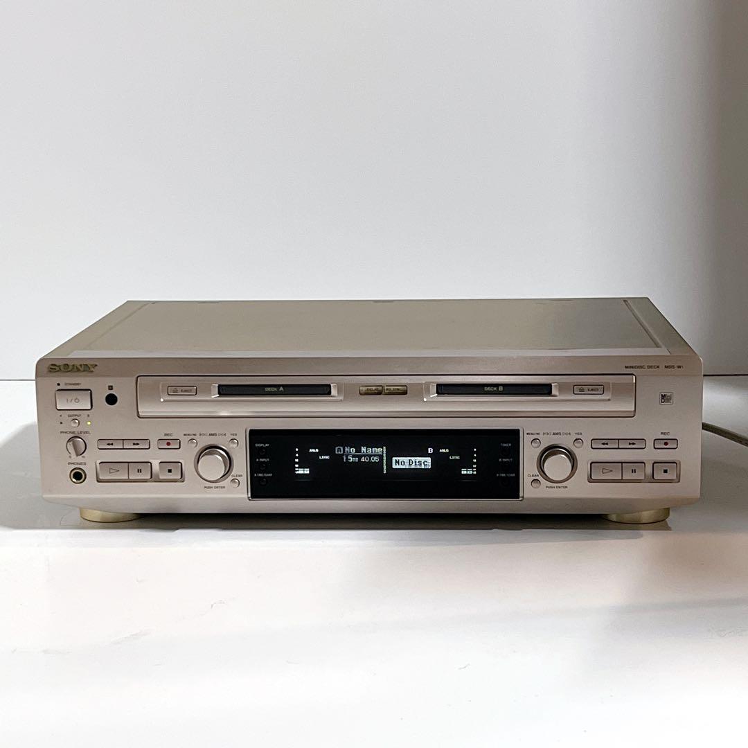 【美品・動作品】SONY MDS-W1 MDデッキ　動作良好