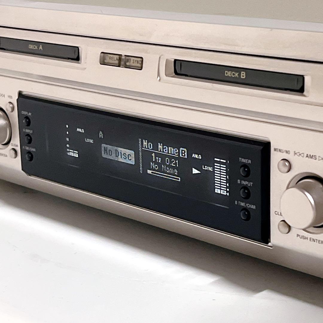 【美品・動作品】SONY MDS-W1 MDデッキ　動作良好