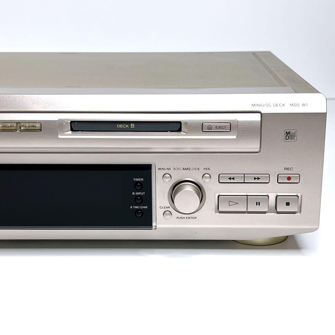 【美品・動作品】SONY MDS-W1 MDデッキ　動作良好