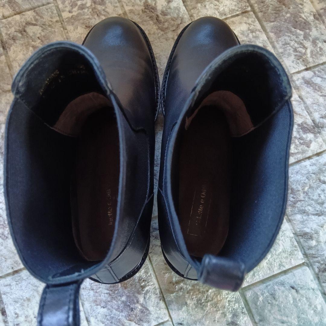 Odette e Odile サイドゴアブーツ チェルシーブーツ 25