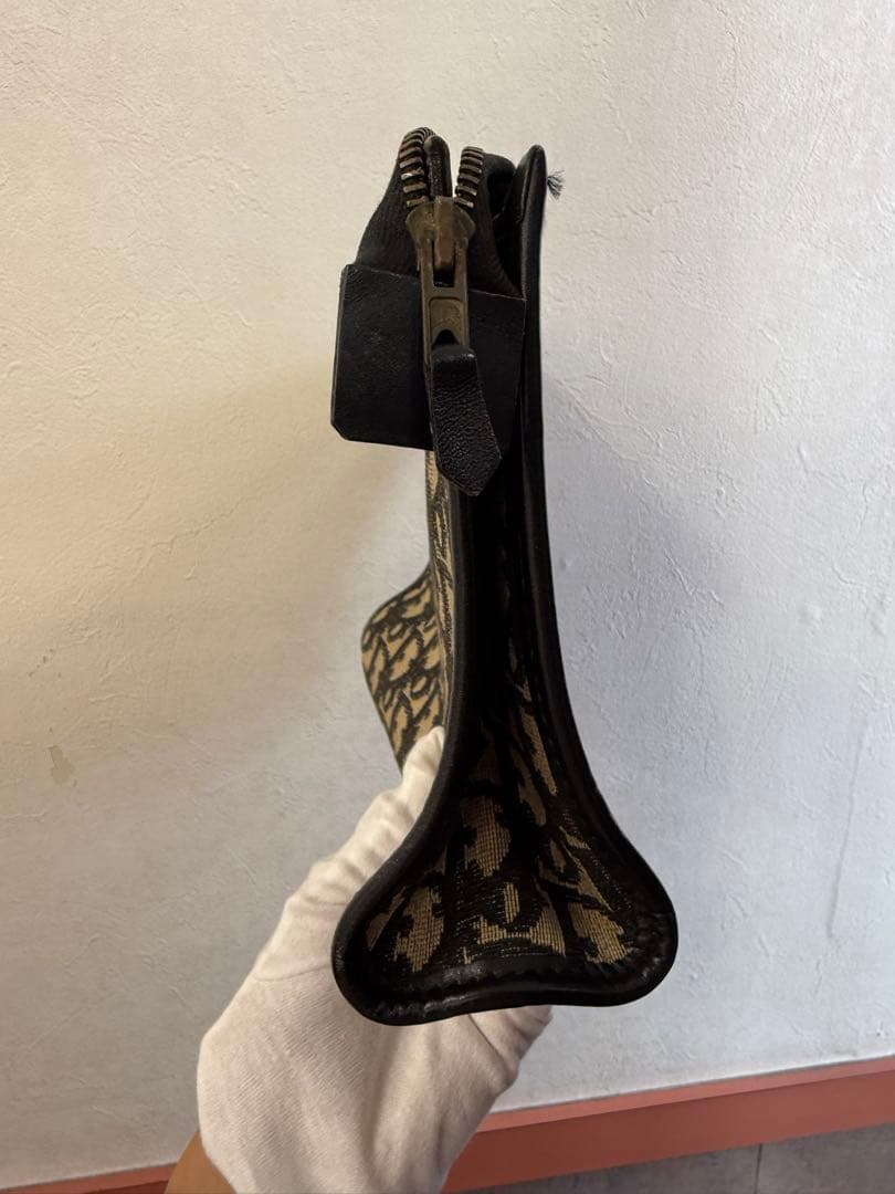 Dior クラッチバッグ ベージュ/ブラック ヴィンテージ