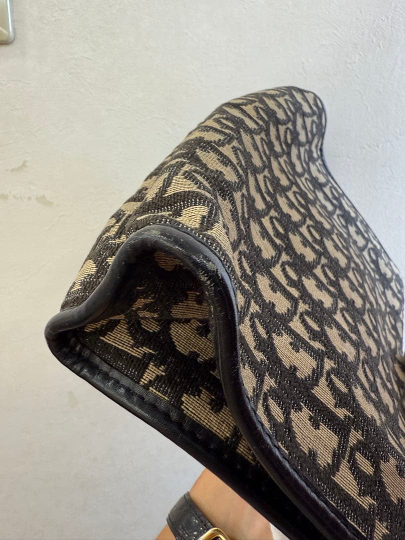 Dior クラッチバッグ ベージュ/ブラック ヴィンテージ