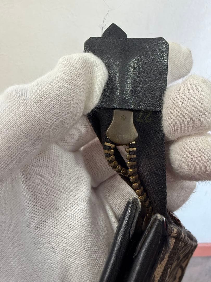 Dior クラッチバッグ ベージュ/ブラック ヴィンテージ