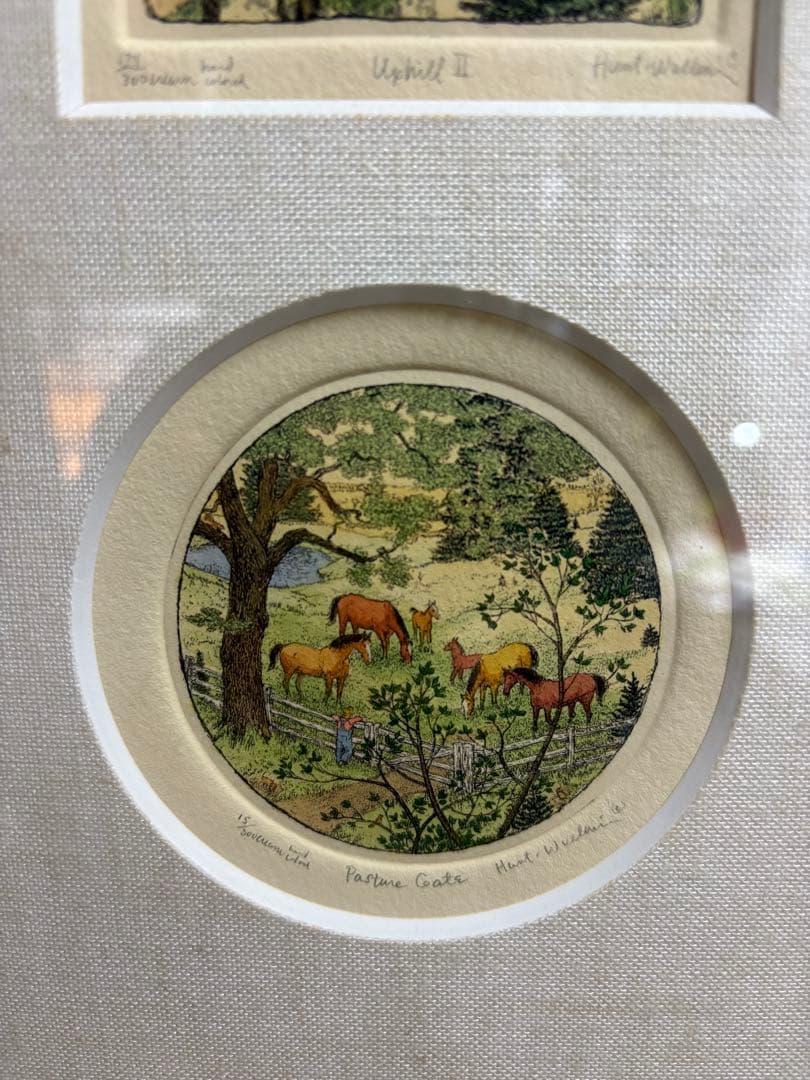 S.HUNT.WULKOWICZ スーザン・ハント・ウォルコッツ　手彩色銅版画