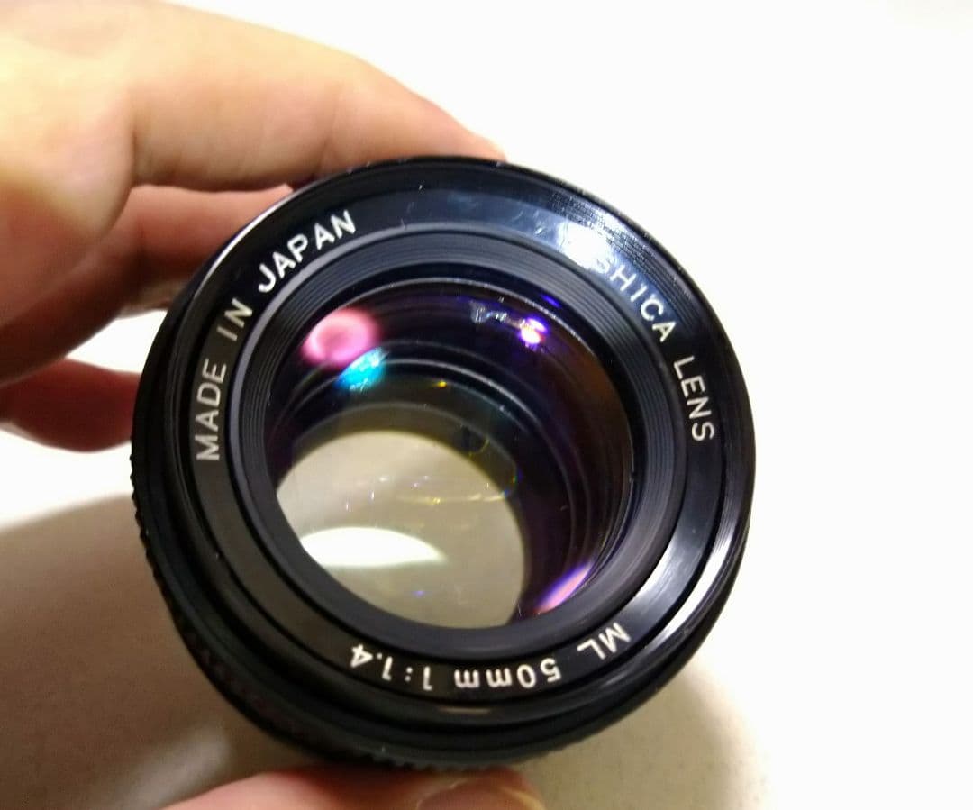 希少銘玉 Yashica ML 50mm f/1.4 メタルフード付