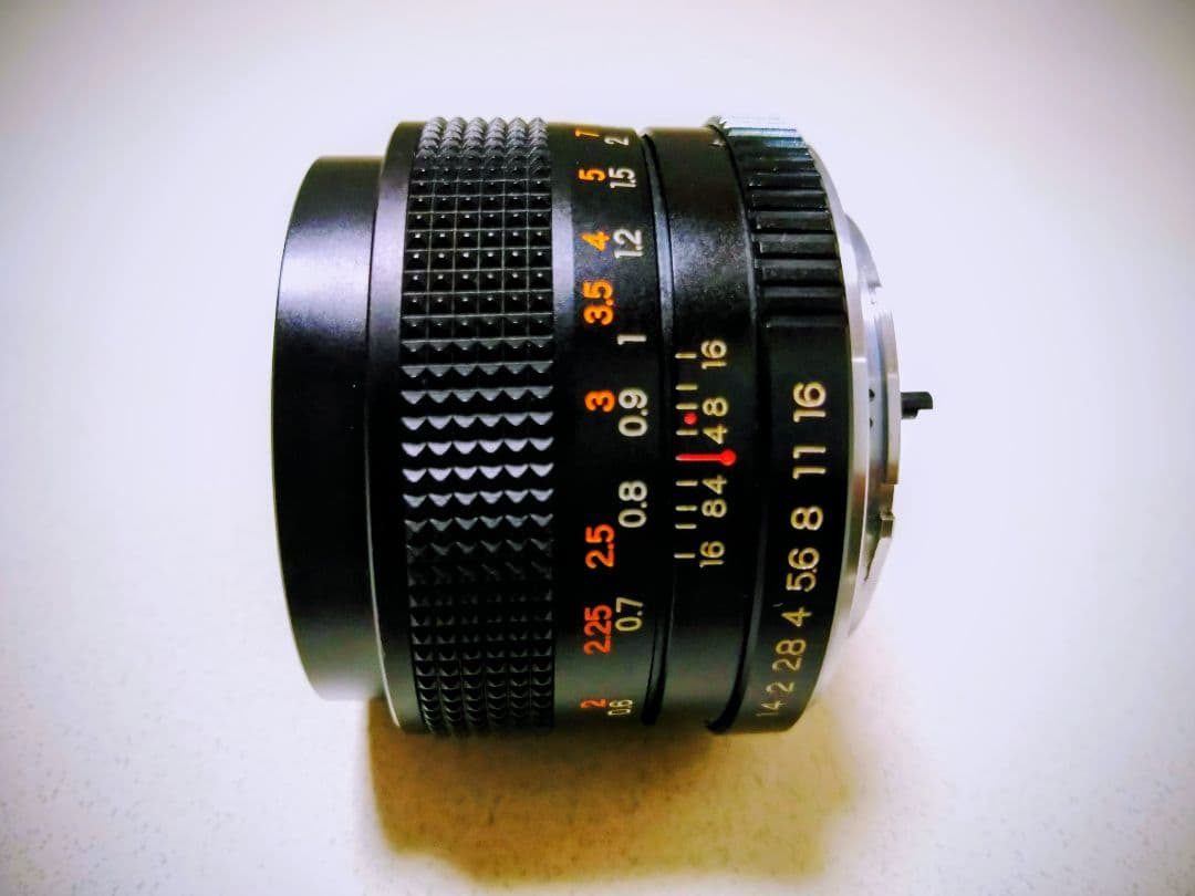 希少銘玉 Yashica ML 50mm f/1.4 メタルフード付