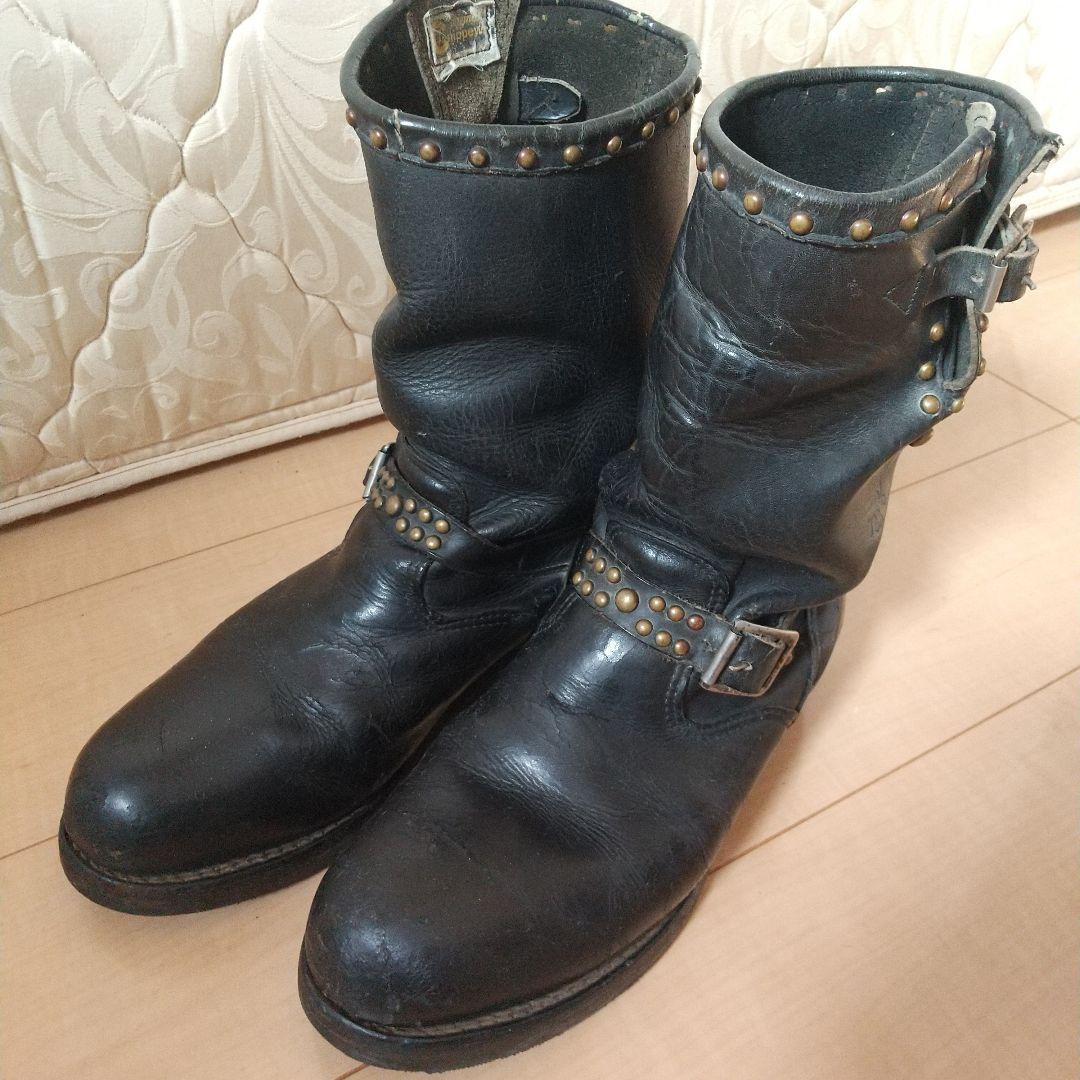 80s 90s ビンテージ 黒タグ チペワ エンジニアブーツ カスタム 28cm