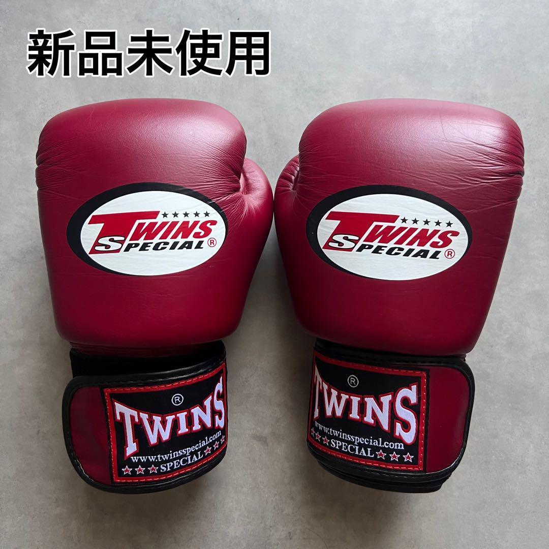 新品未使用 TWINS ボクシング ムエタイ グローブ 8oz レザー ツインズ