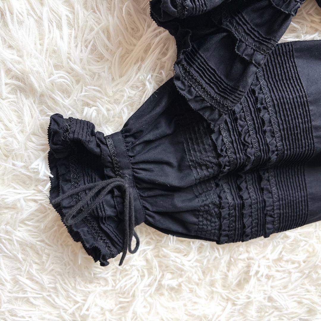 未使用級✨️ピンクハウス ボリュームフリルシャツ ピコフリル リボン バックロゴ