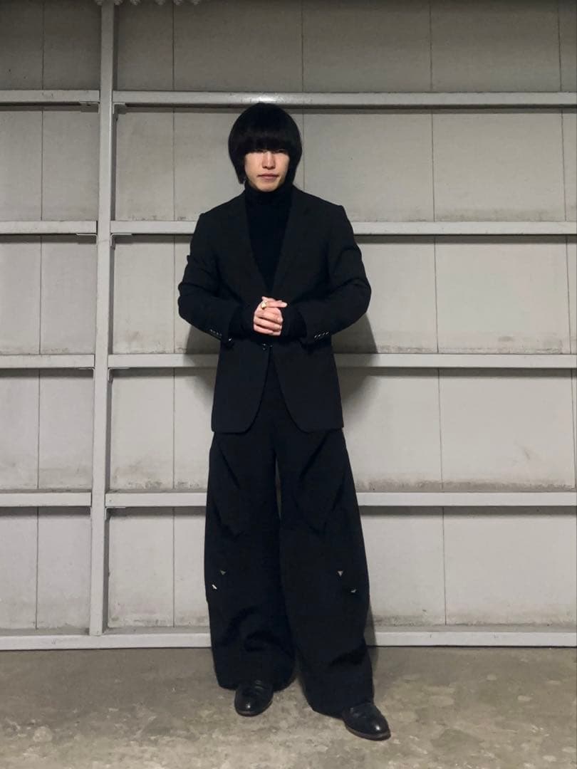 BAOVICTO 23SS 変形 ワイドパンツ ブラック サイズ1 common