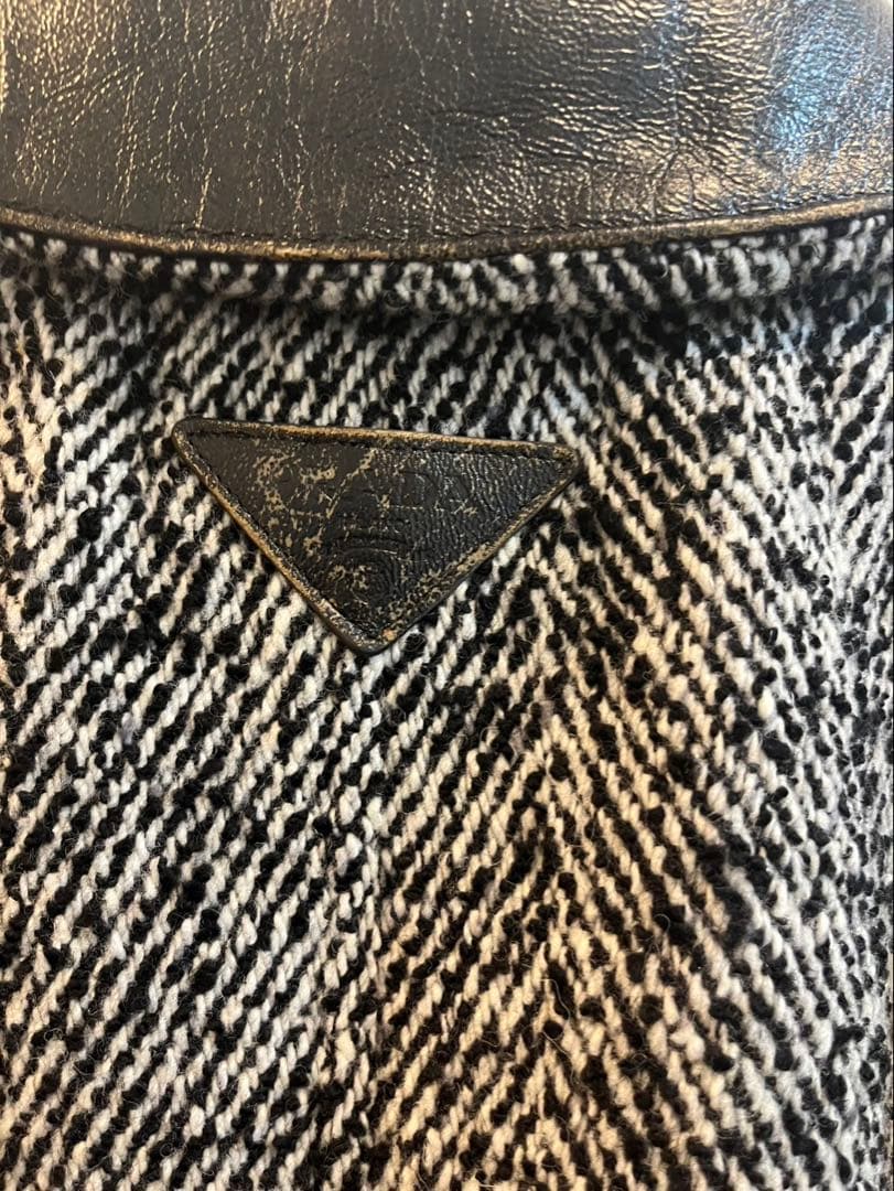 プラダ PRADA 24AW ウールブレンド ジャケット コート グレー