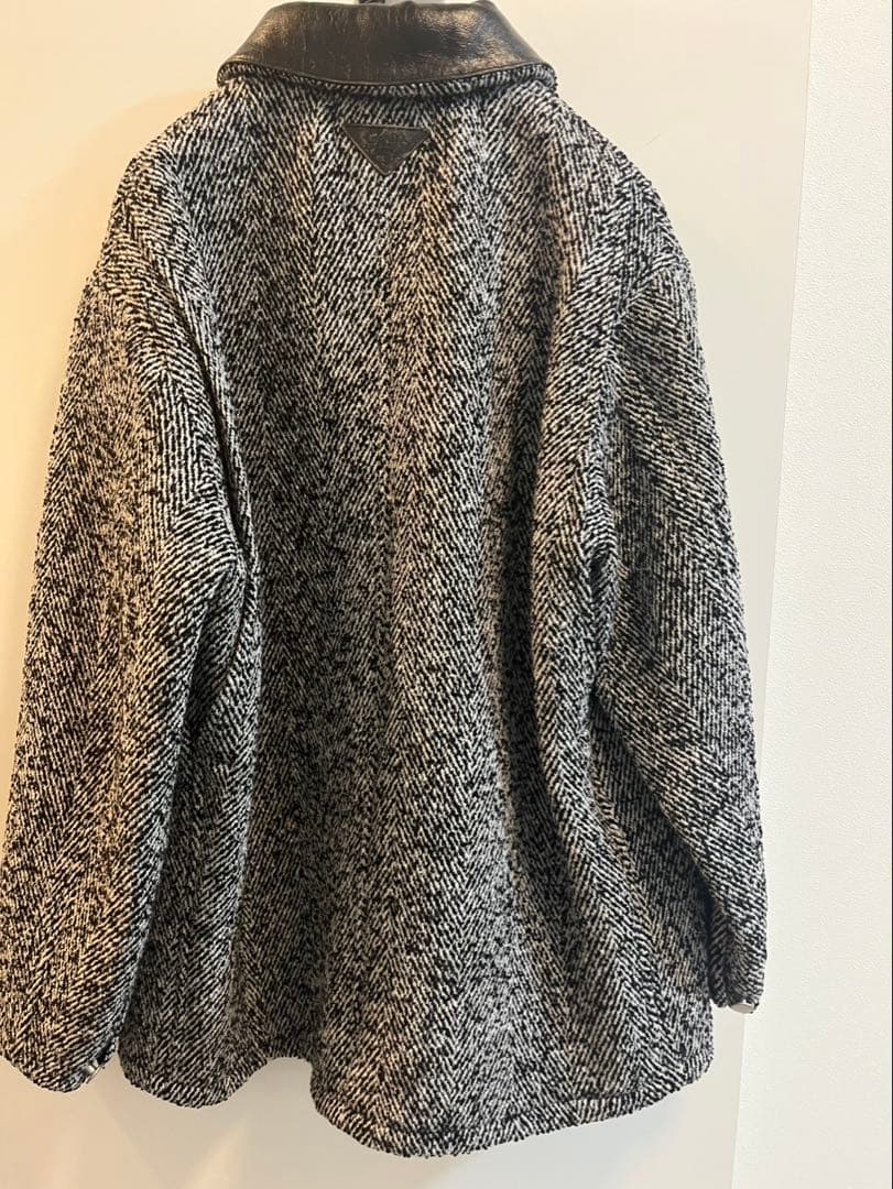 プラダ PRADA 24AW ウールブレンド ジャケット コート グレー