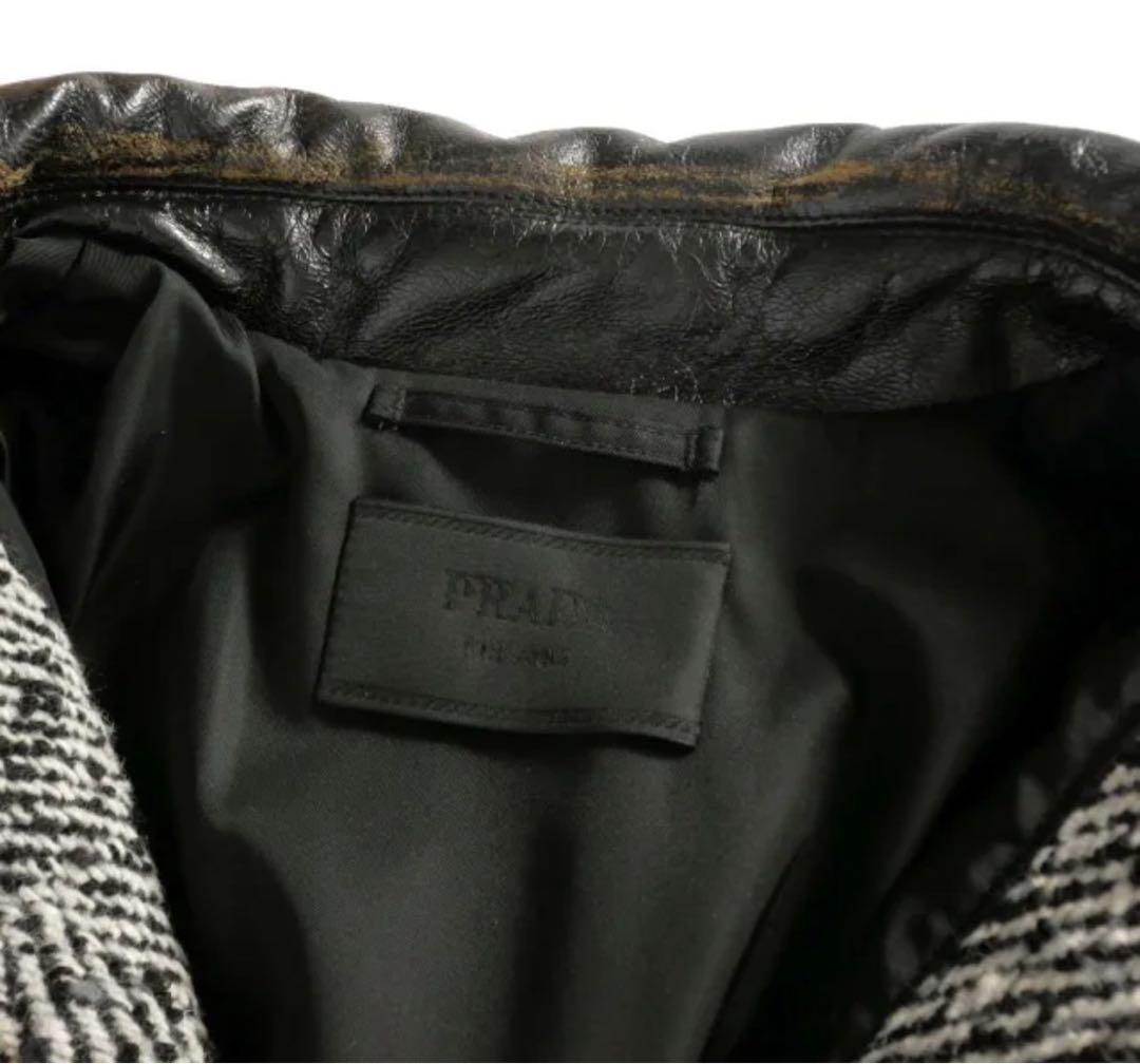 プラダ PRADA 24AW ウールブレンド ジャケット コート グレー
