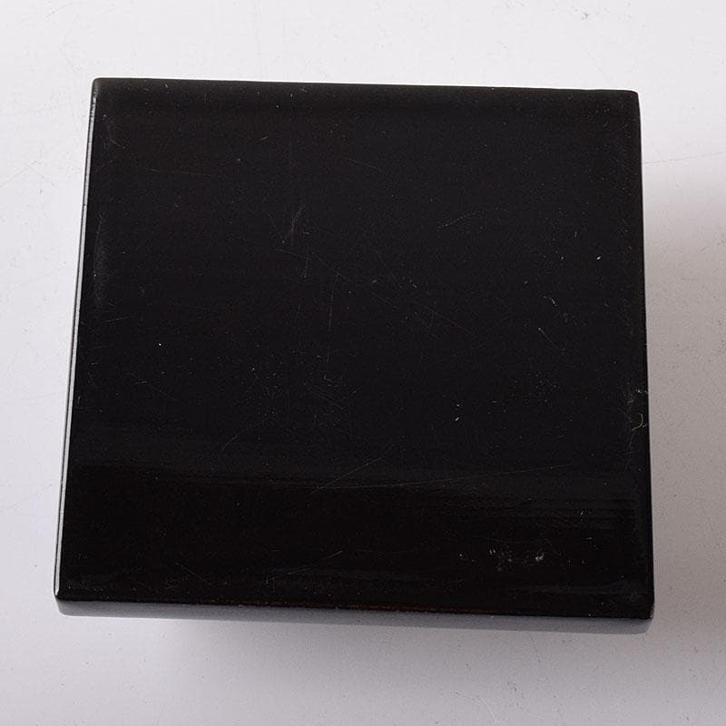 mu-tinctura　清峰造　柳蒔絵　烏帽子香合　共箱　V　7822