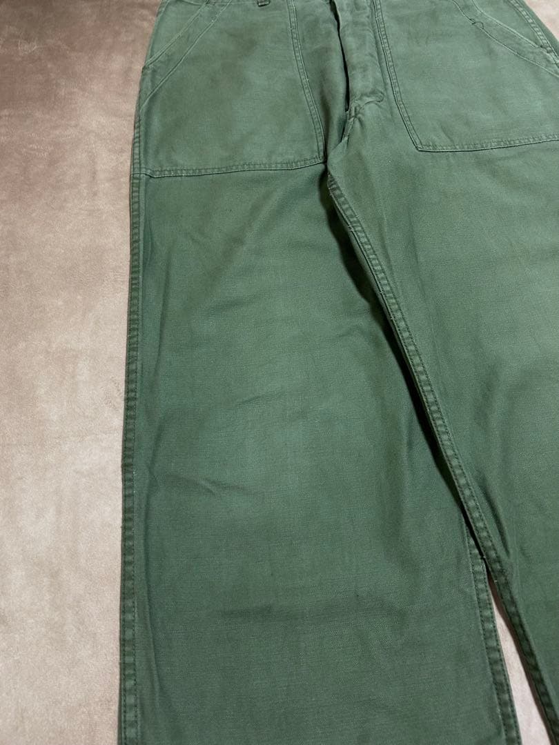 60s US Army OG 107 ベイカーパンツ W34 L33 ボタン