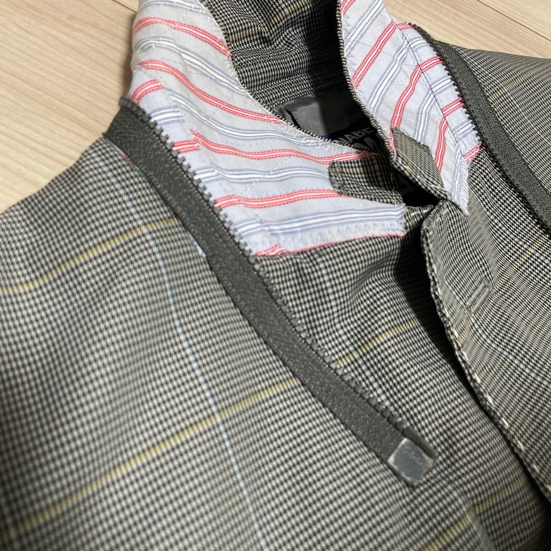 ジュンヤワタナベ テーラード ジャケット　千鳥チェック　エルボーパッチ2009