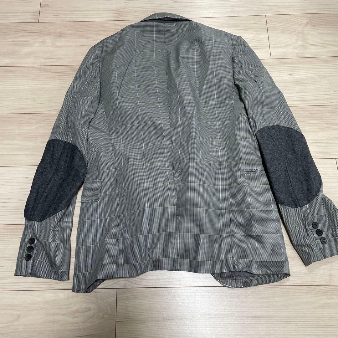 ジュンヤワタナベ テーラード ジャケット　千鳥チェック　エルボーパッチ2009