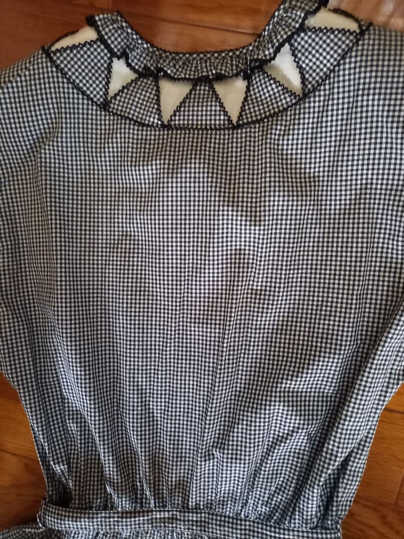 【Ouyang】カネコイサオ一回着用のみ美品素敵なチェックワンピース