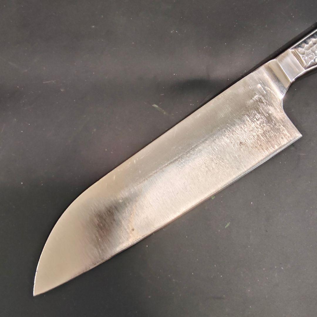 のん品グレステン Mタイプ 三徳 17cm 817TM 包丁 研ぎ済み