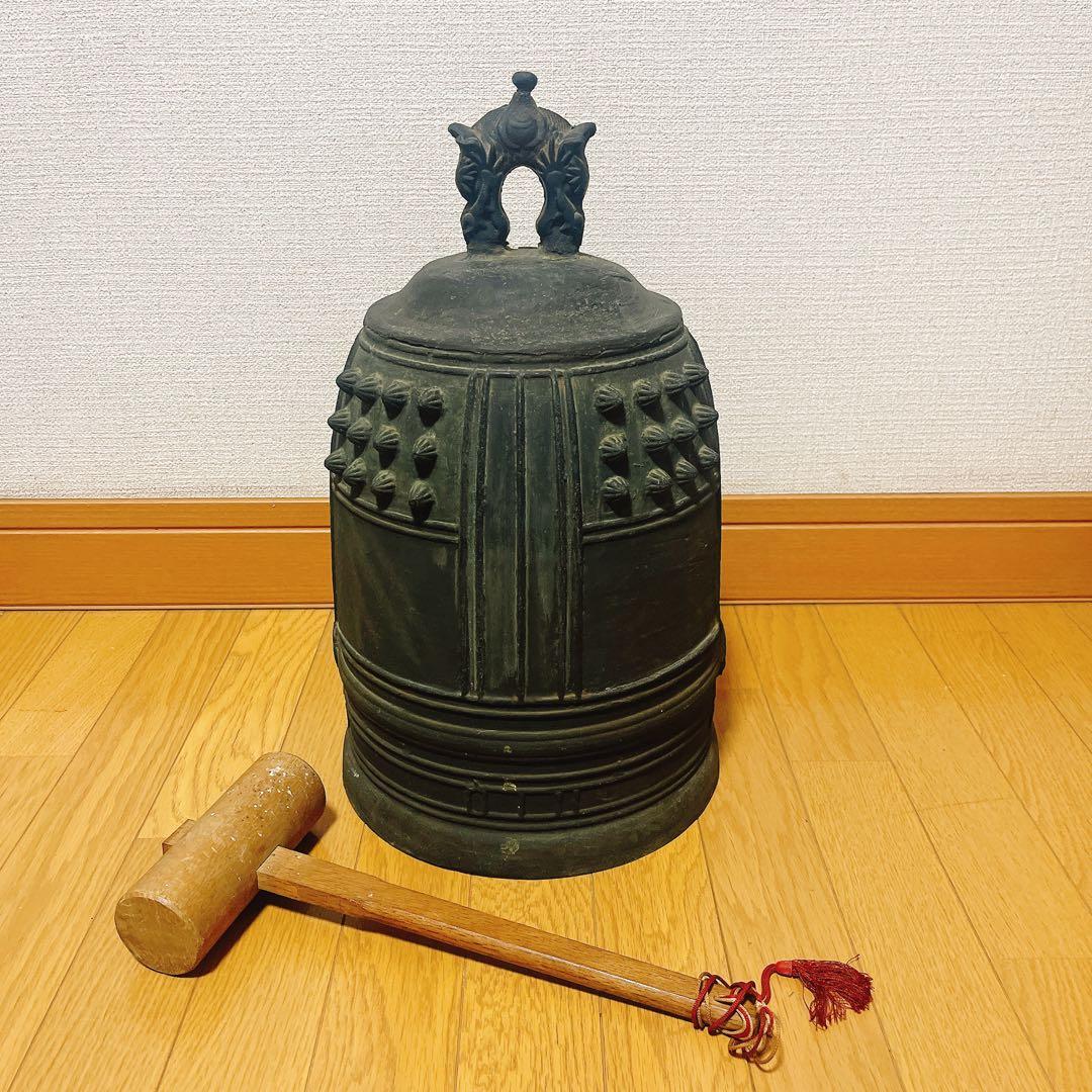 古銅製 半鐘 吊鐘 釣鐘 梵鐘 寺院 仏閣 古美術