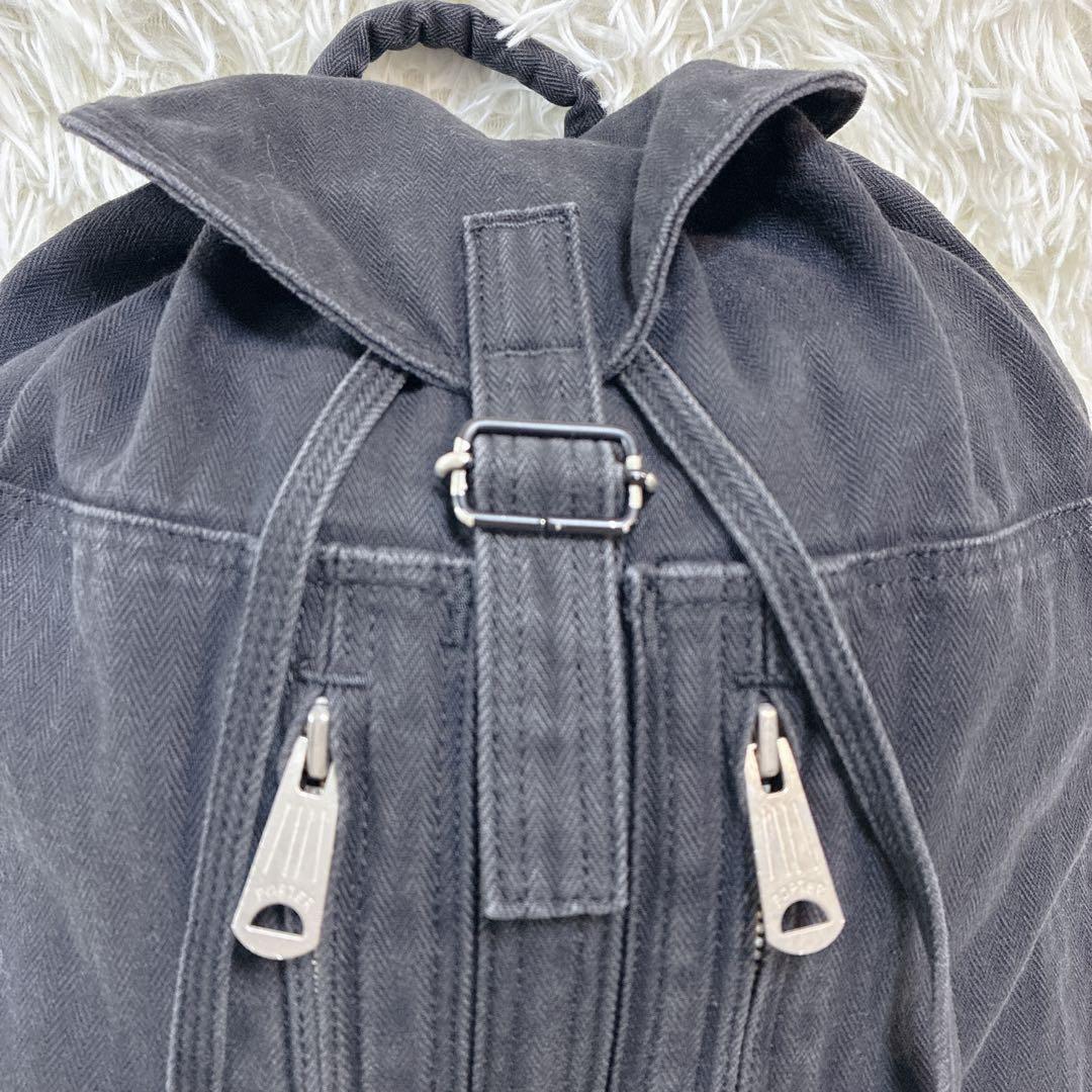 入手困難 希少 PORTER PAGE ヘリンボーン リュック ブラック 廃番