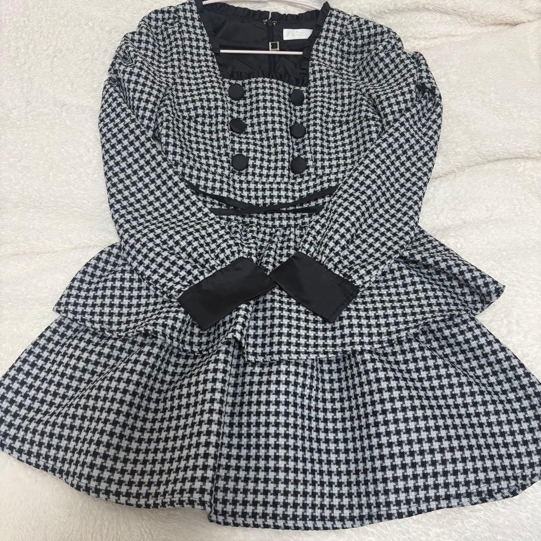 Pium クロスベルトティアードワンピース