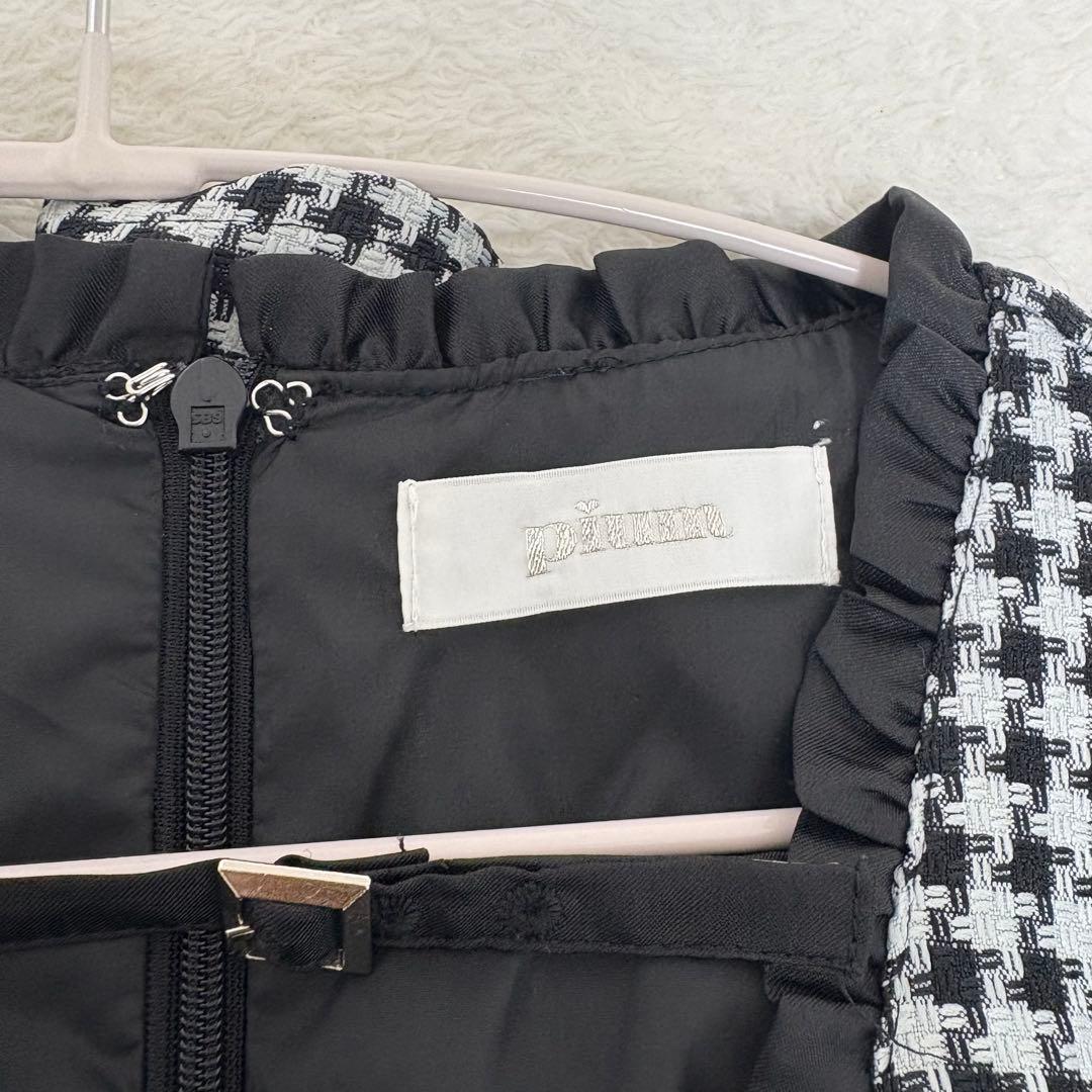 Pium クロスベルトティアードワンピース