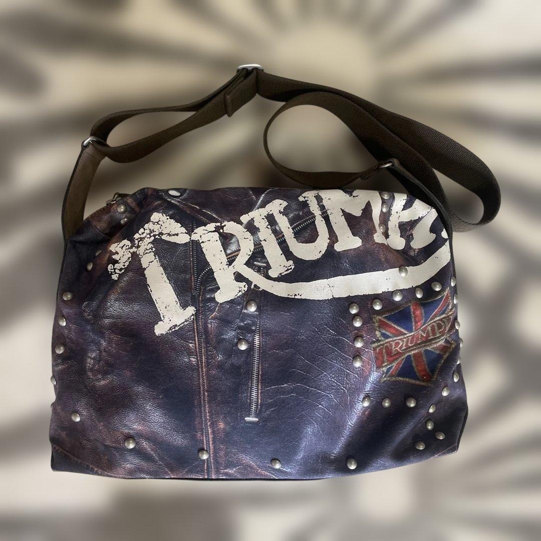 PaulSmith TRIUMPHプリント スタッズショルダーバッグ