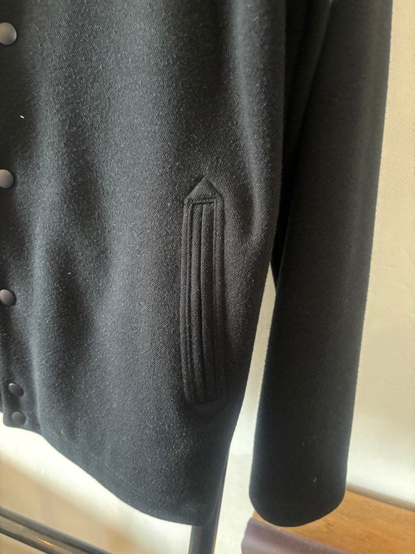 JACKMAN JM7641 ジャージー カラーレス ジャケット /L/BLK