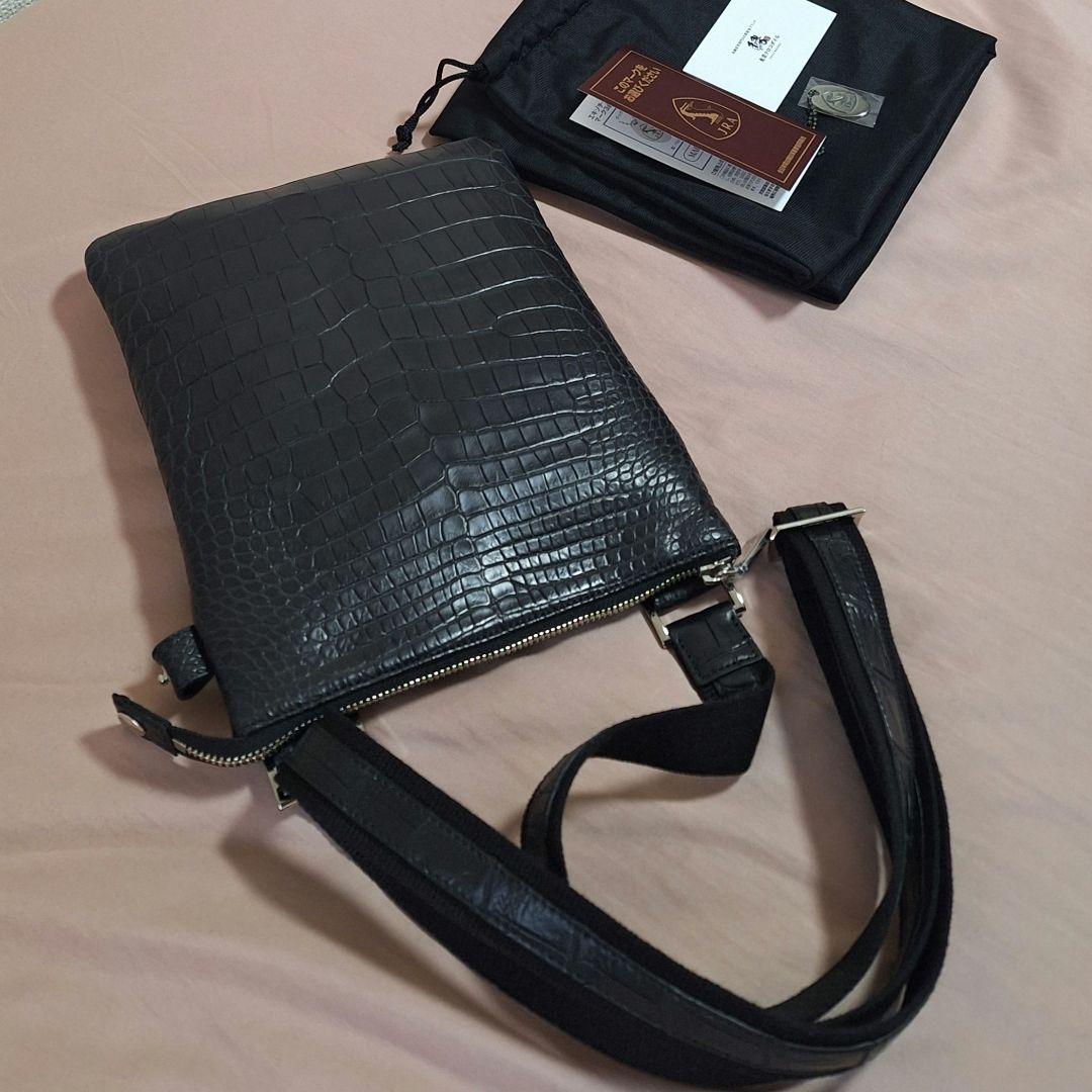 (未使用)東京クロコダイル ショルダーバッグ 凛 ポロサス