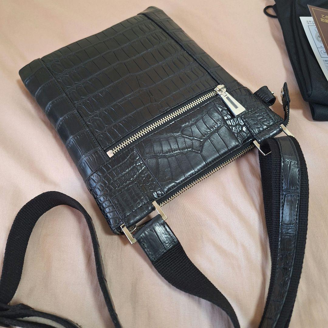 (未使用)東京クロコダイル ショルダーバッグ 凛 ポロサス