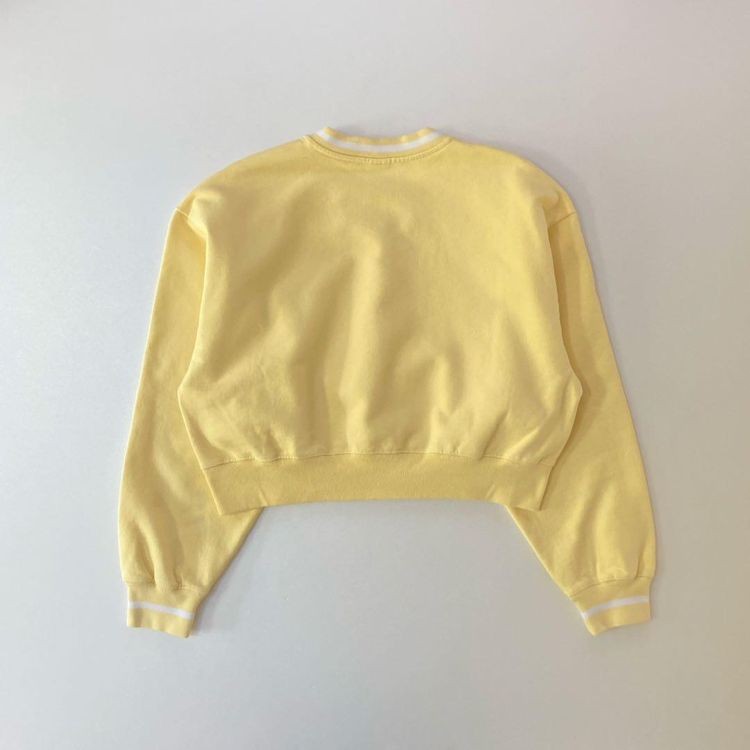 【タグ付き未使用】 Sporty&Rich クロップドスウェット Vネック