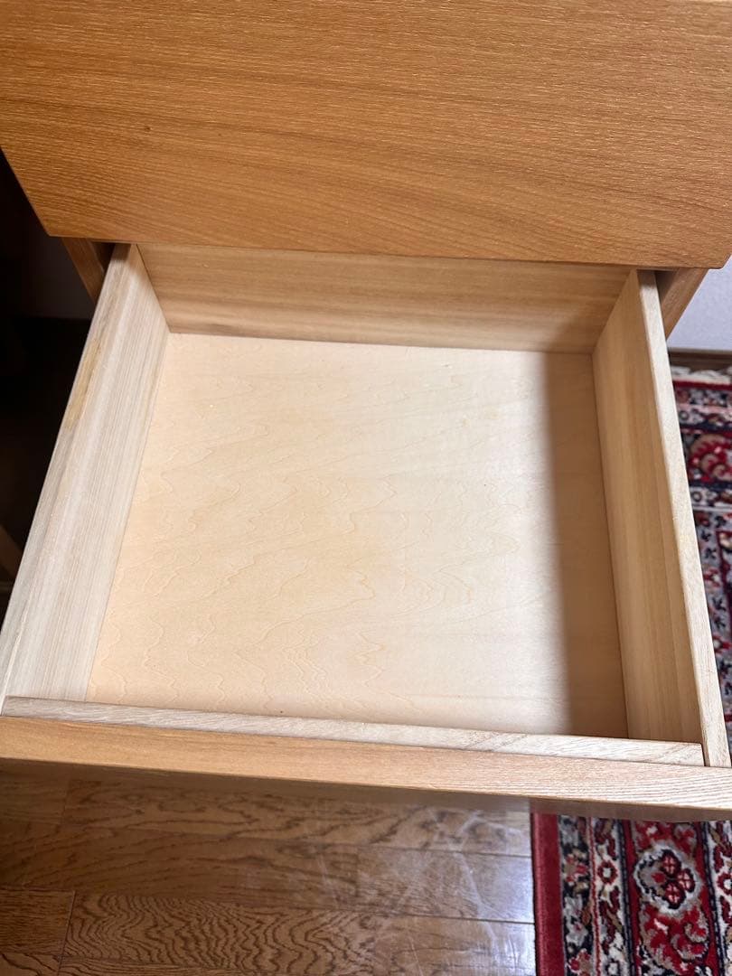 あいあい様限定品/無印良品//4段チェスト/天然木/タモ材