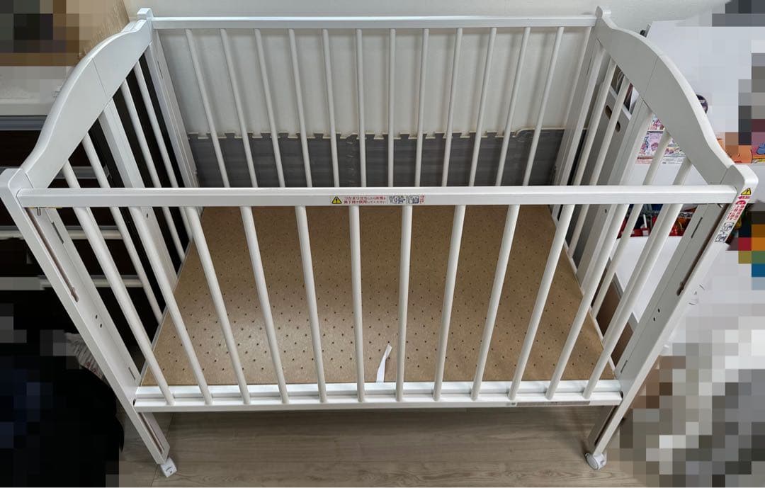 ベビーベッド スリーピー 折りたたみ ワンタッチハイベッド パル ホワイト