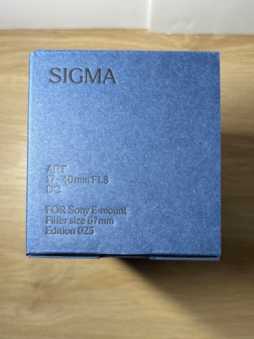 Sigma 17-40mm F1.8 DC ソニーEマウント