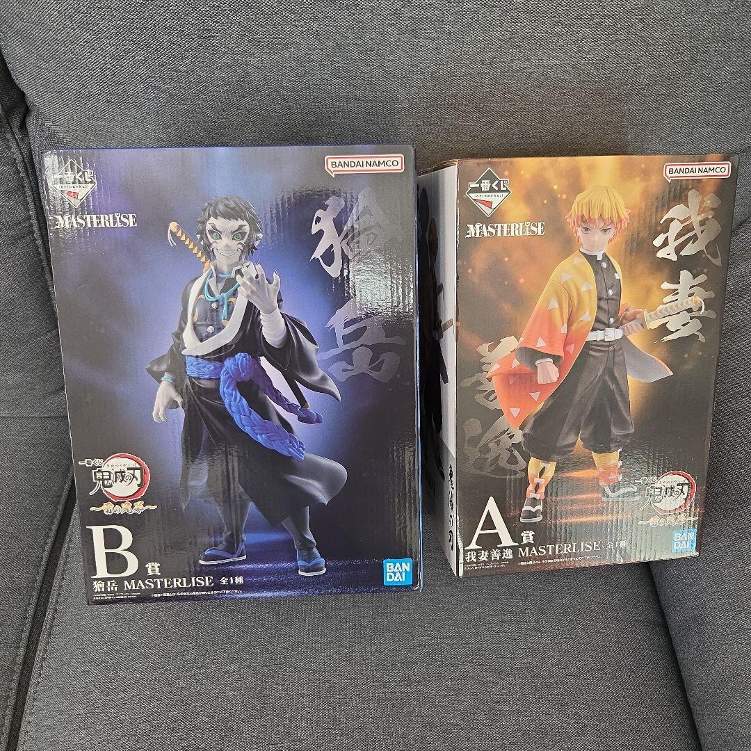 鬼滅の刃　一番くじ　善逸　獪岳　フィギュア