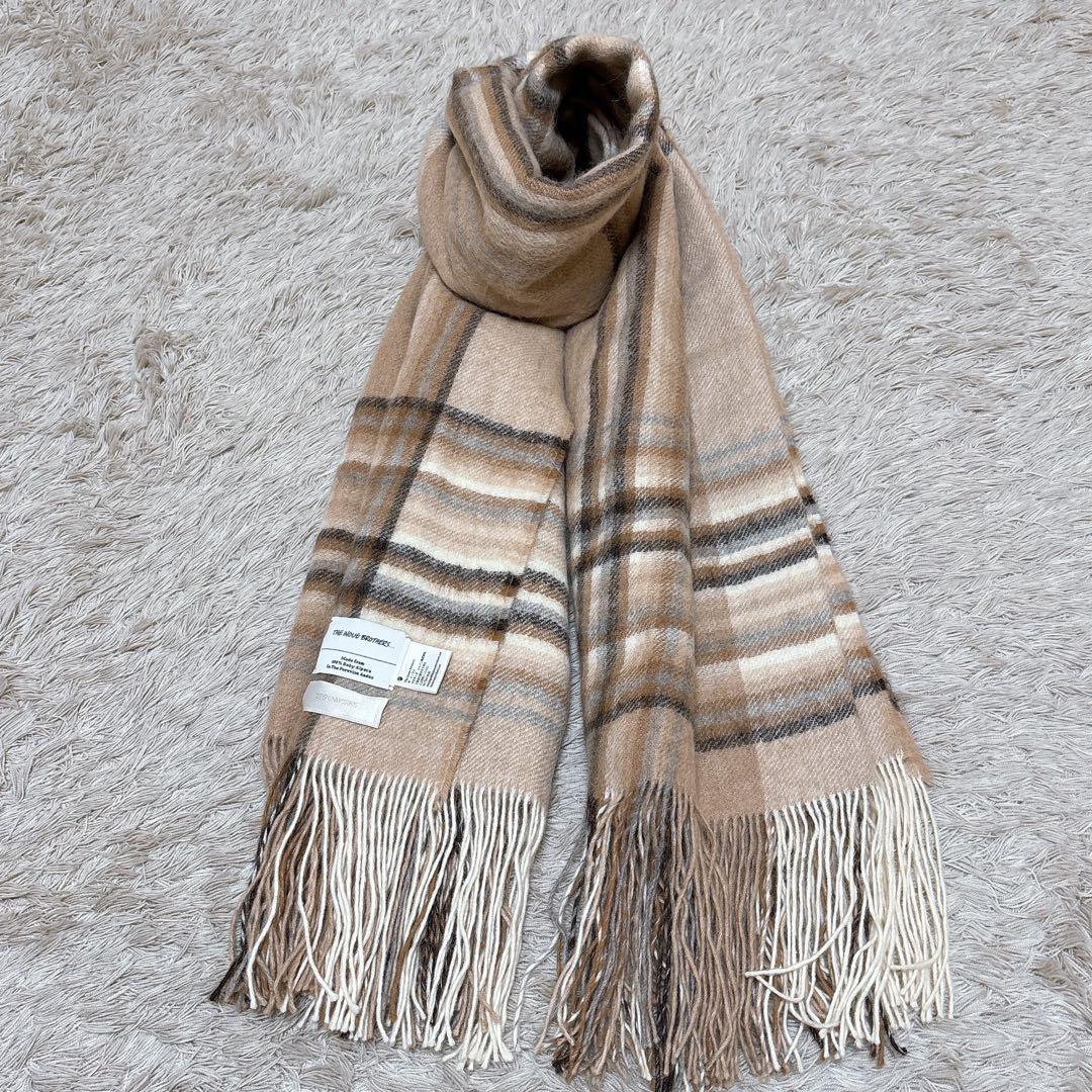 ザイノウエブラザーズ ベビーアルパカ100% ストール　DESIGNWORKS