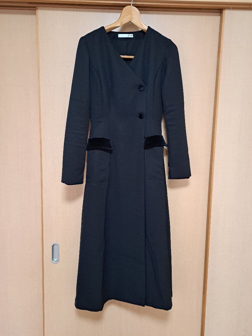 【JENNE】ベロアポイントワンピース