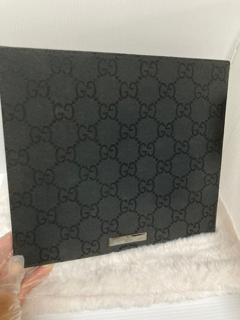 グッチ GUCCI マウスパッド ブラック GGキャンバス デスク小物【美品】