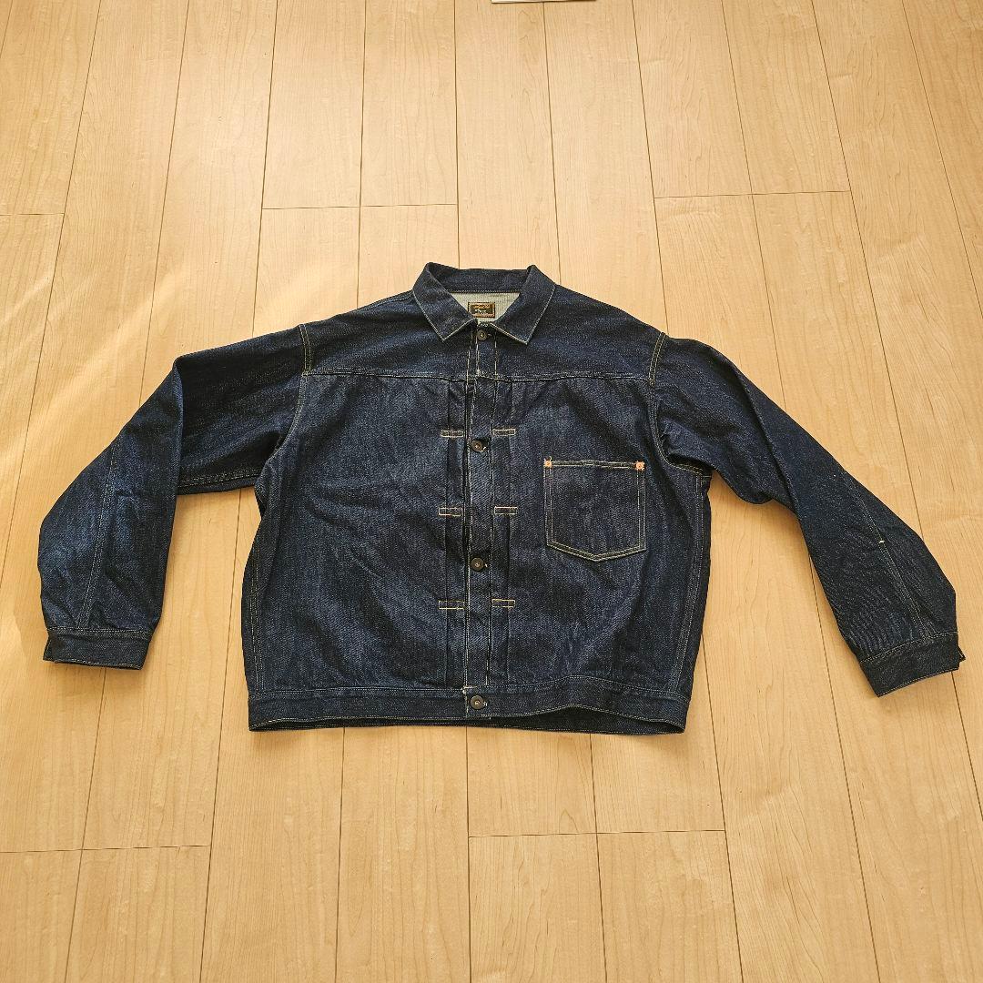 大戦 Gジャン コーンデニム デッドストック生地 L T-BACK仕様