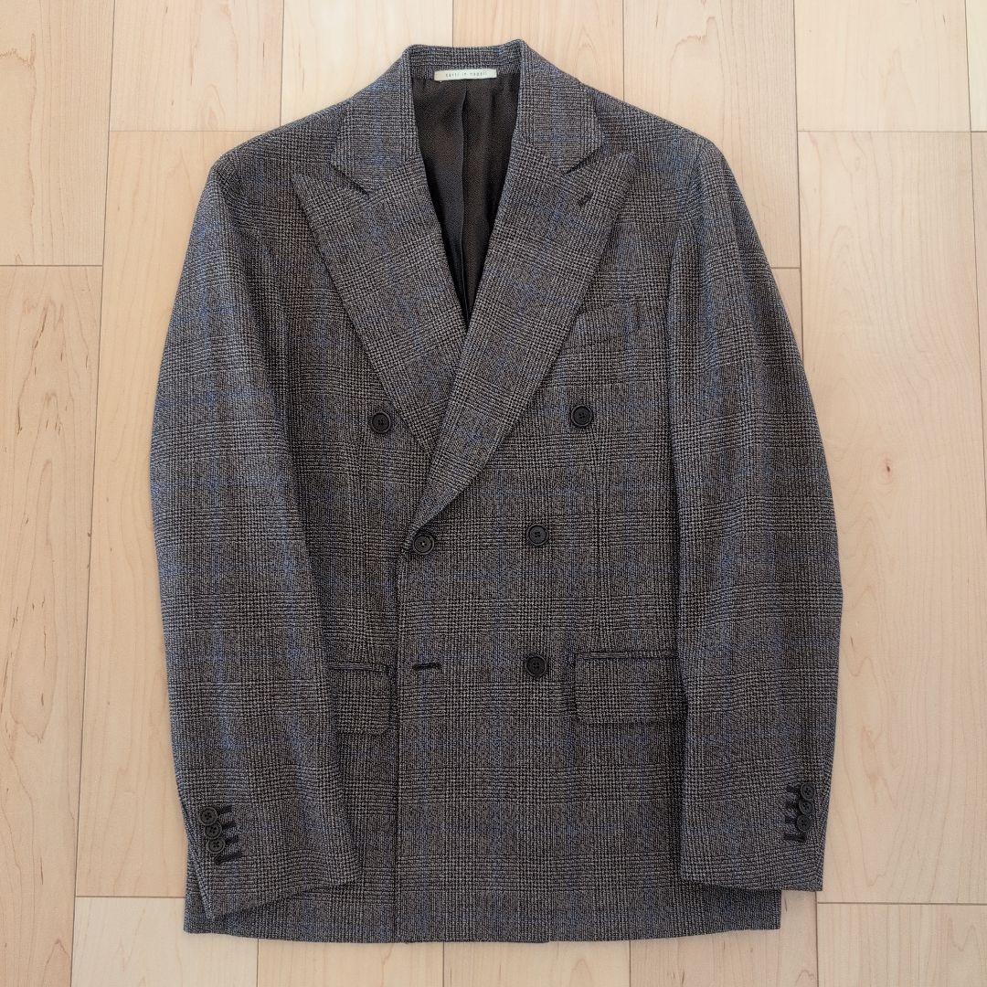 【Depetrillo】ダブルテーラードジャケット.ビッグラペル.イタリア製