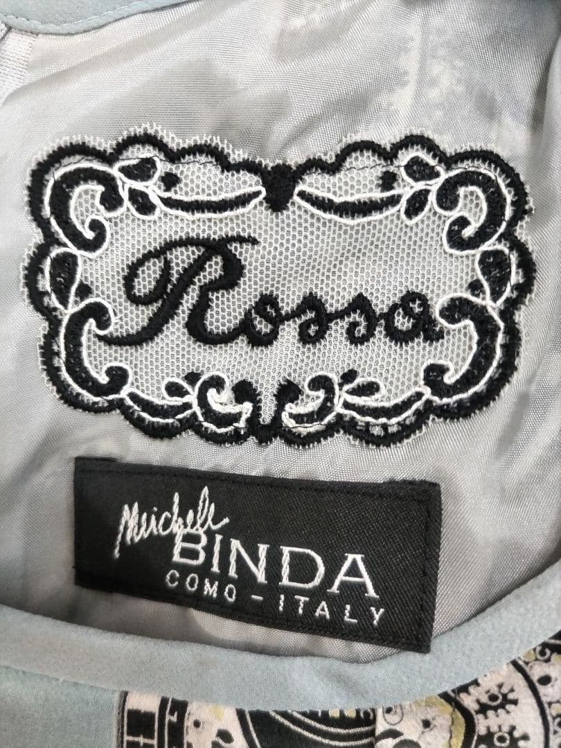 Rossa シルク ロングワンピース