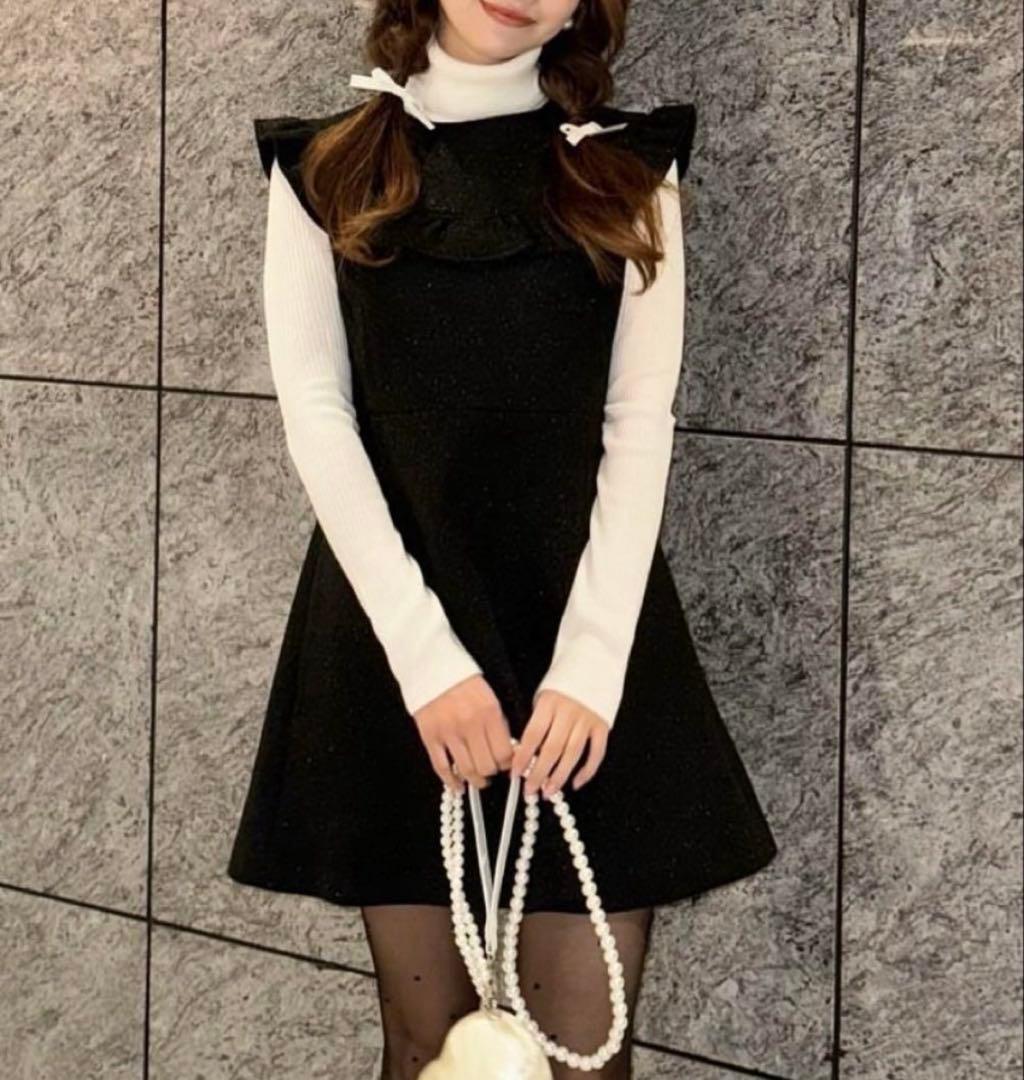 JILTU petit frill dress ブラック