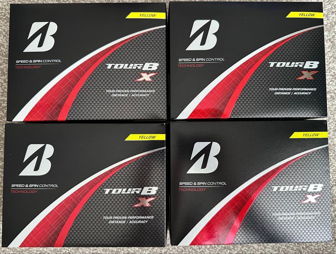 ブリヂストン TOUR B X イエロー ゴルフボール 4ダース(48個)
