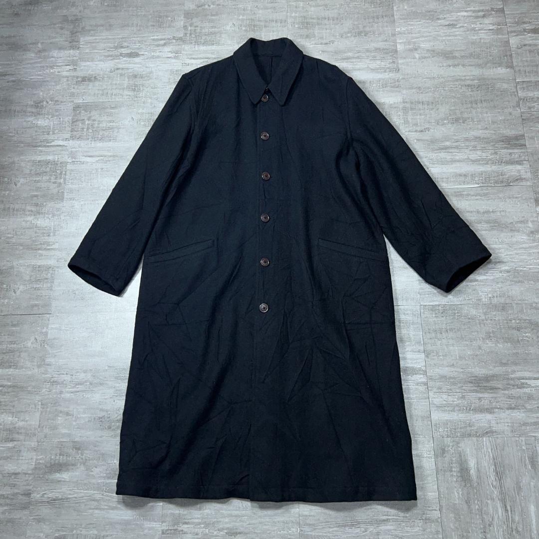Y's for men ワイズ ウール ロングコート ブラック ヨウジヤマモト