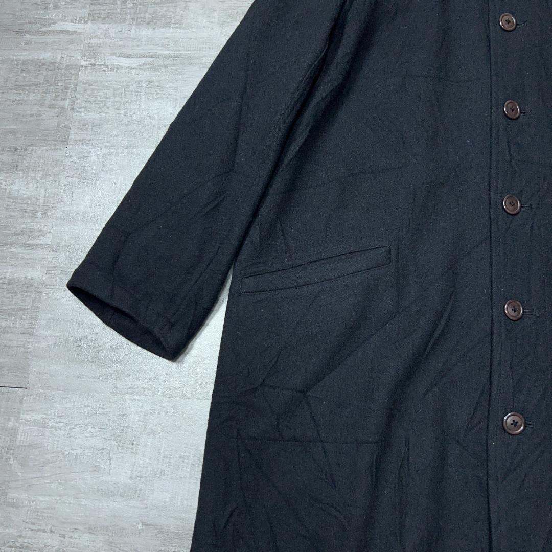 Y's for men ワイズ ウール ロングコート ブラック ヨウジヤマモト