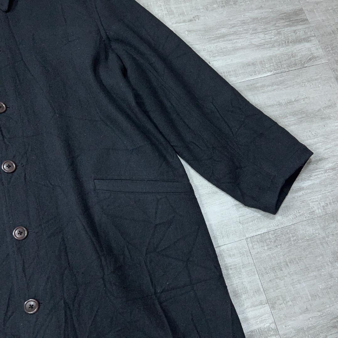 Y's for men ワイズ ウール ロングコート ブラック ヨウジヤマモト